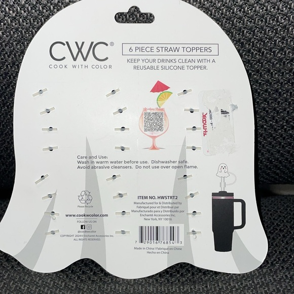 CWC Cook With Color Straw Toppers - Picture 5 of 7